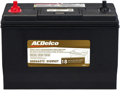 Vehicle Battery-18 Month Warranty Heavy Duty ACDelco 31G950T