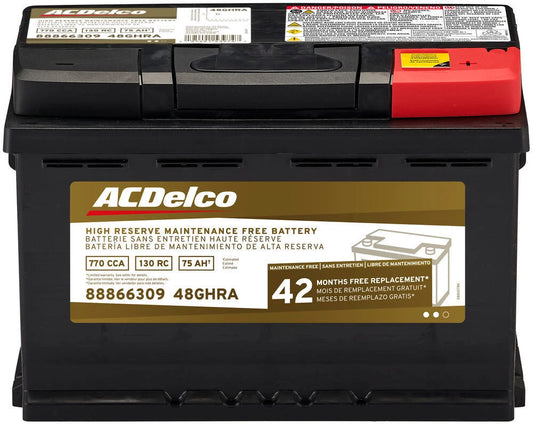 Duramax Vehicle Battery-42 Month Warranty High Reserve ACDelco 48GHRA