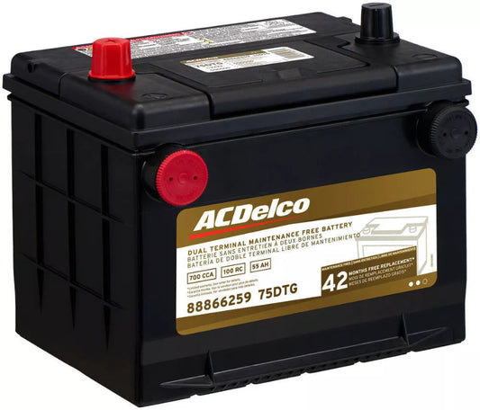GM Chevrolet 5.0 Vehicle Battery-42 Month Warranty High Reserve ACDelco 75DTG
