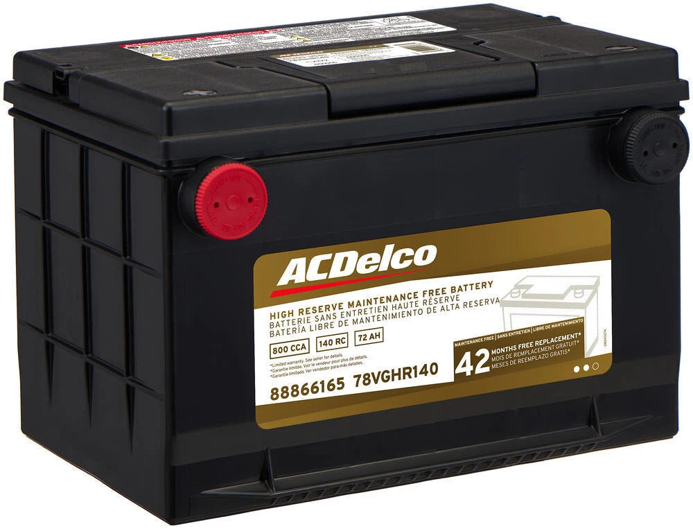 Chevy/GMC 5.3/4.8/6.0 Vehicle Battery-42 Month Warranty Hi Reserve ACDelco 78GHR