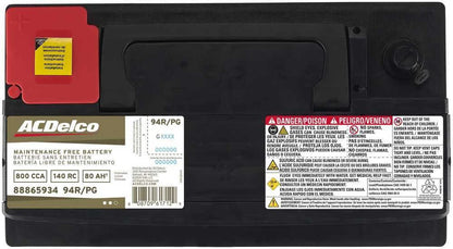 GMC Chevy 5.3/4.8/6.0 Vehicle Battery-42 Month Warranty Hi Reserve ACDelco 94R/PG